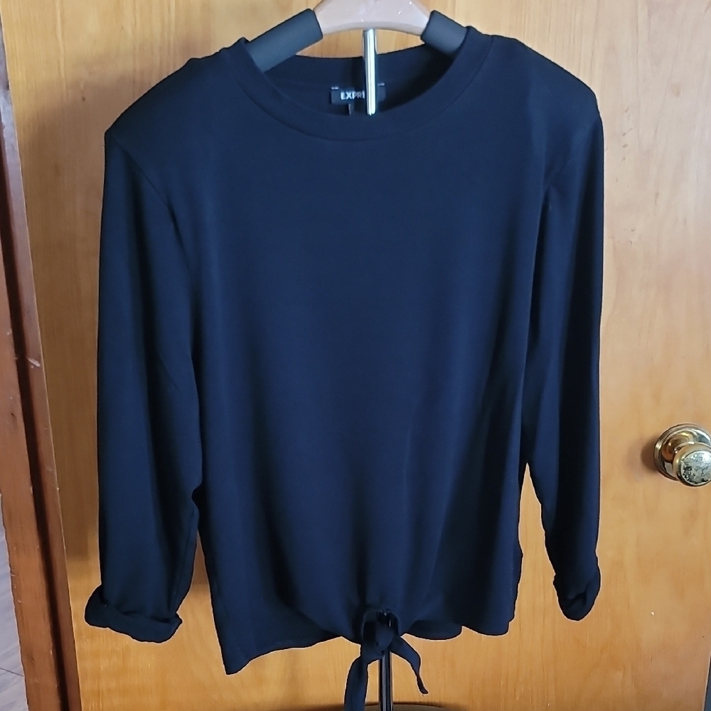 Express Black Long Sleeve Top